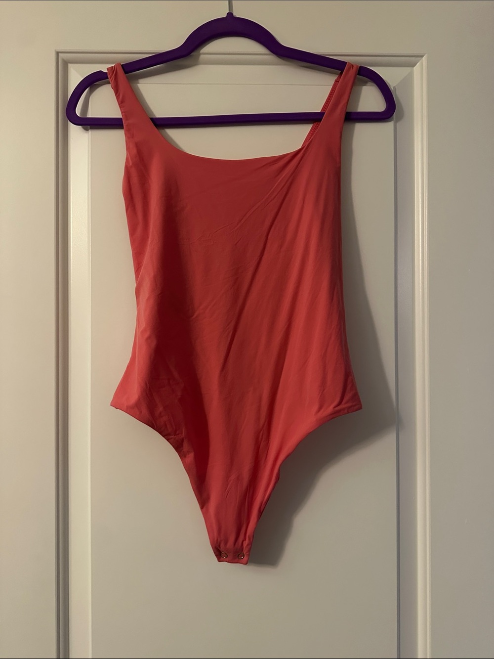 Auden Coral Scoop-Back Bodysuit
